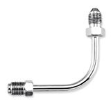 Chrome 3/8" 24 Inverted Flare Male Brake Fittin 90 Deg AN3 Male- 691-03CH - rodehawg
