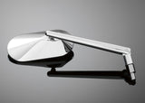 Agila Mirrors (Pair) with 10mm Adjustable Mount - Chrome - rodehawg