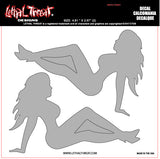 Trucker Girl Silver CT80001 Lethal Threat Decal