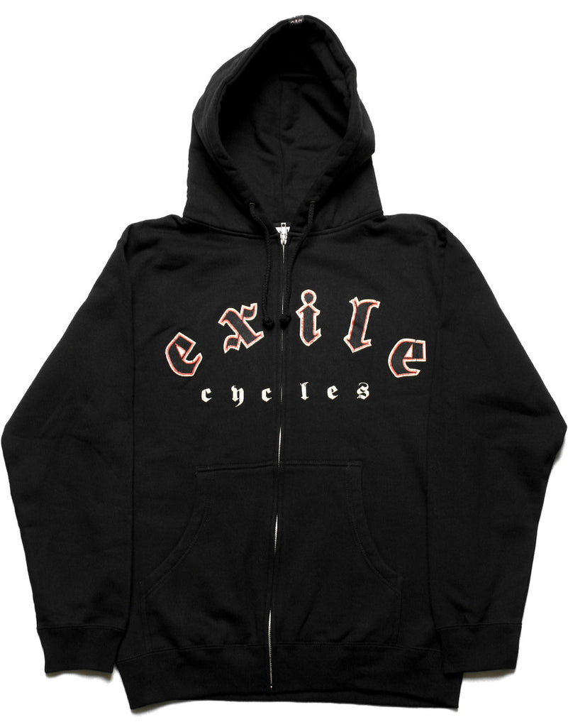 Exile Cycles - Exile on Black Hoodie - rodehawg
