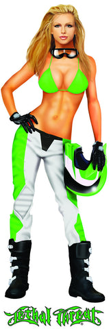 Green Motocross Babe  LT00513 - rodehawg