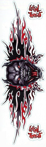 Pit Bull Attack LT02005 Lethal Threat Decal