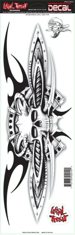 BioMech Skull LT02010 Lethal Threat Decal - rodehawg
