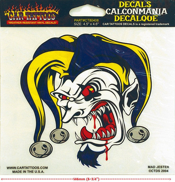 Mad Jester  ct80408 Lethal Threat Decal