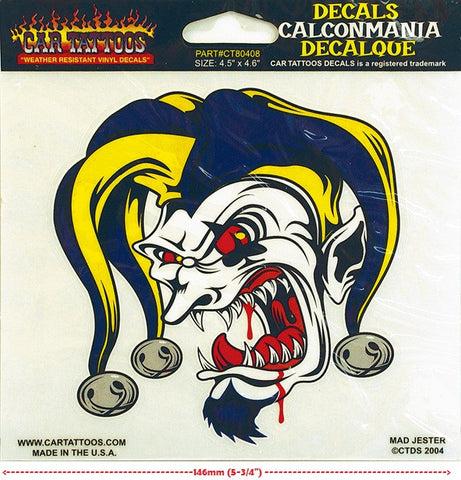 Mad Jester  ct80408 Lethal Threat Decal