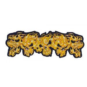 Fire Skulls  LT30025 Lethal Threat Patch - rodehawg