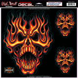 Burning Skull LT06027 Lethal Threat Decal - rodehawg