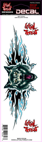 Pit Bull Attack LT00406  Lethal Threat Decal