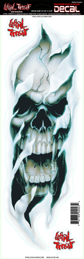 Skull Bite LT02023 Lethal Threat Decal