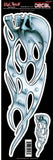Chrome Skull  LT00494 Lethal Threat Decal - rodehawg