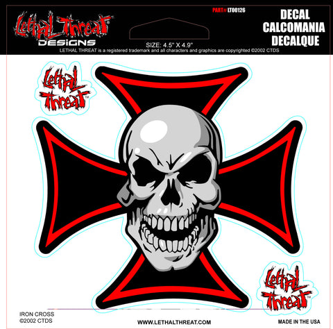 Iron Cross LT00126 Lethal Threat Decal