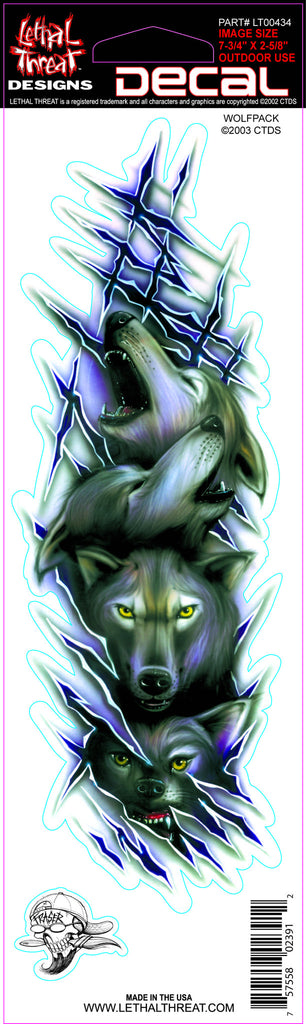 Wolf Pack LT00434 Lethal Threat Decal