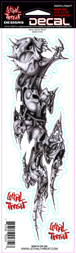 Skull Decay right LT00477 Lethal Threat Decal
