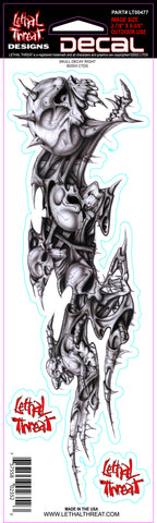 Skull Decay right LT00477 Lethal Threat Decal