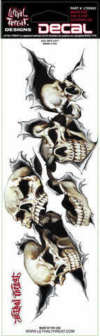 Evil Rips left  LT00563 Lethal Threat Decal - rodehawg