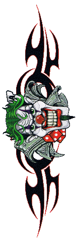 Tribal Clown  LT00570 Lethal Threat Decal