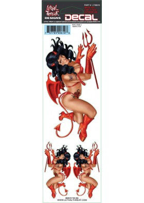 Devil Babe  LT00610 Lethal Threat Decal - rodehawg