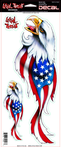USA Eagle (left) LT02002 Lethal Threat Decal
