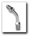 Chrome 3/8" 24 Inverted Flare Male Brake Fitting 45 Deg AN3 Male 646 03ch - rodehawg