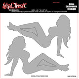 Trucker Girl Silver CT80001 Lethal Threat Decal