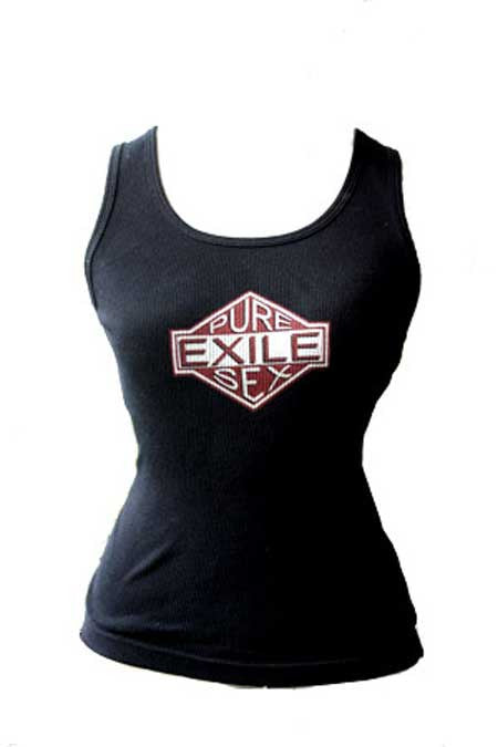 Exile Cycles Girls Pure Sex,  black vest T-shirt - rodehawg