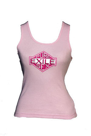 Exile Cycles Girls Pure Sex,  Pink Vest T-shirt - rodehawg