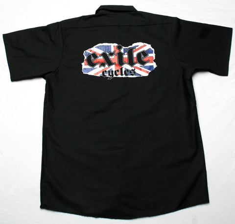 Exile Cycles - Union Jack - Dickies Black Workshirt - rodehawg