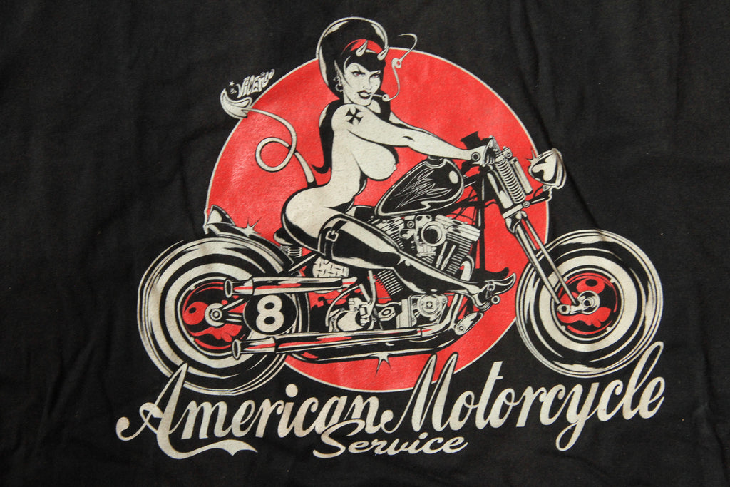 American Motorcycle Service Short Sleeve  T Shirt - X Large by D Vincente - rodehawg