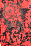 Skull Pile Hoodie Red Tie Die Harry Crow Large Front Print Rare & Collectable