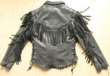 Fringed Ladies Jacket from Kerr Leathers Made in the USA - rodehawg