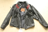 Rose Inlay (red) Ladies Jacket from Kerr Leathers Made in the USA