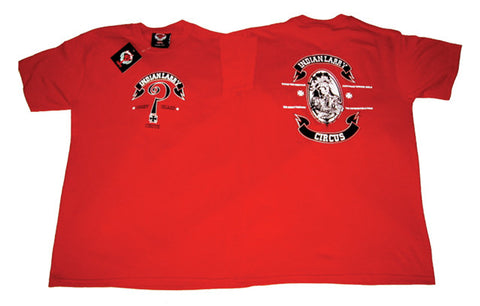 Indian Larry Circus Red T-shirt - rodehawg