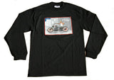 Kids Exile Cycles Cartoon Russell Black Long Sleeve T Shirt
