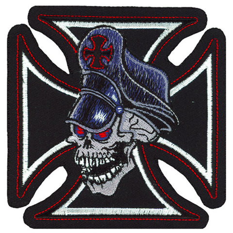 Iron Cross Skull  MN32003 Lethal Threat Patch