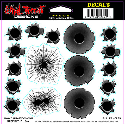 Bullet Holes CT80013 Lethal Threat Decal - rodehawg
