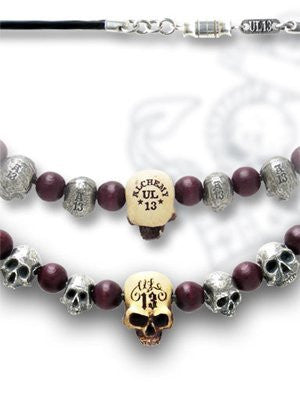 Alchemy UL13 Death Skull Beads Necklace - rodehawg