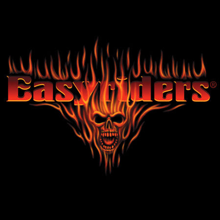 Easyriders Flaming Skull Long Sleeve T-shirt - rodehawg