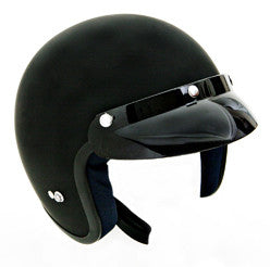 Half Face Helmet Gloss Black - rodehawg