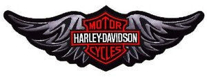 Wings Bar and Shield Harley Patch 14cm