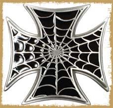 Iron Cross Spiders Web Biker Belt Buckle Siskiyou
