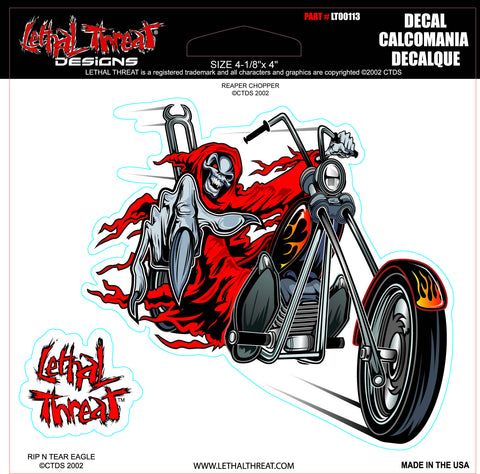 Reaper Chopper LT00113 Lethal Threat Decal - rodehawg