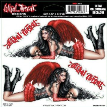 Gothic Fairy LT00170 Lethal Threat Decal - rodehawg