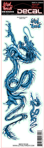 Blue Dragon right LT00433 Lethal Threat Decal - rodehawg