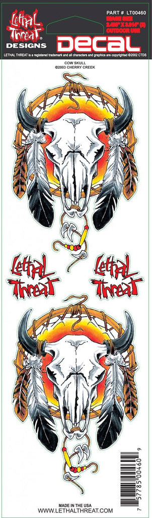 Cow Skull  LT00460 Lethal Threat Decal - rodehawg