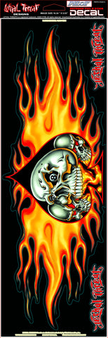 Flame Ace Skulls LT02012 Lethal Threat Decal - rodehawg