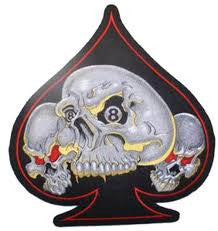 Ace of Spades Skull LT30049 Lethal Threat Patch - rodehawg