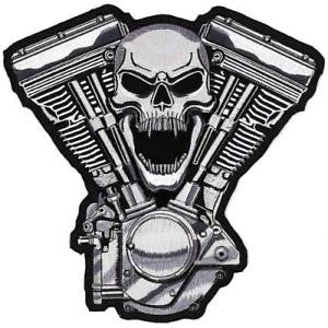 Skull Motor  LT30075 Lethal Threat Patch