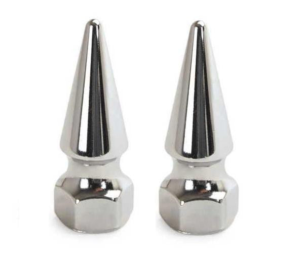 Colony Chrome Long Pike Nuts (Pair) fit 7/16 -14 Imperial Bolt - rodehawg