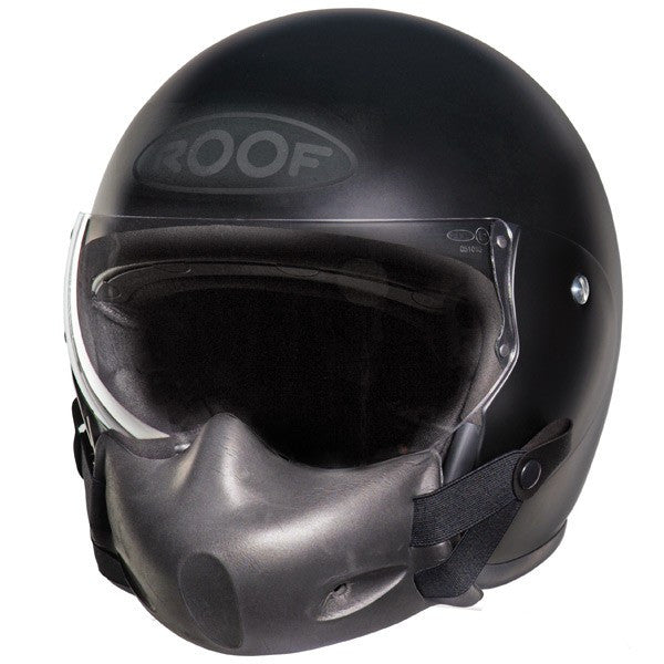 Roof Roadster Half Face Helmet Black - rodehawg