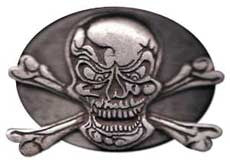 Skull and Bones Belt Buckle